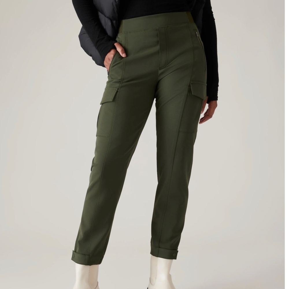 Athleta Olive Green Cargo Joggers